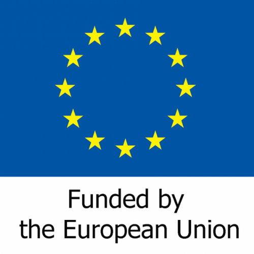 Logotyp för Europeiska unionen med texten Funded by the European Union.