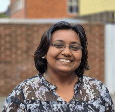 Vaishnavi Srinivasan, styrelsemedlem i Ödet, som driver det cirkulära projektet En Cirkel i samarbete med Malmö Ideella